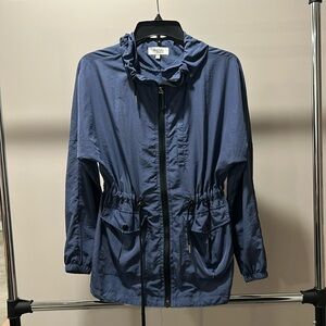 Charlotte Russe hooded blue windbreaker. Size small.